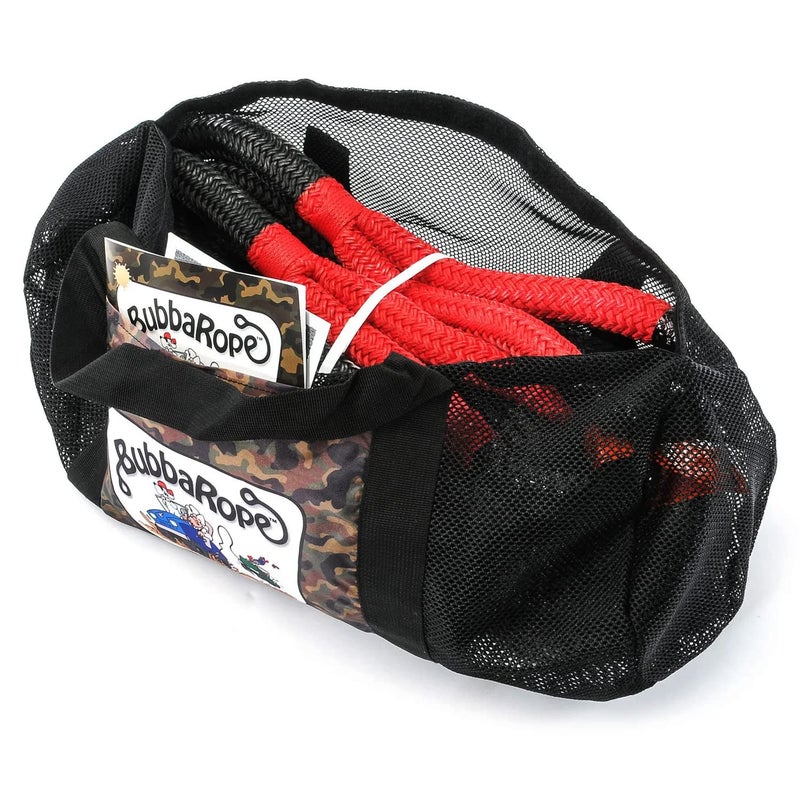 Bubba Rope Sidewinder Xtreme Model 176653RD Off-Road Power Stretch Kinetic Kit 5/8 x 20 ft. Recovery Rope with Breaking Strength of 14000 Lb. in Red/Black Color - Image 3